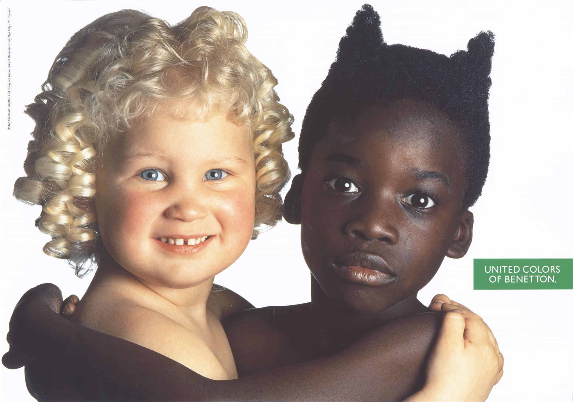 <div>Oliviero Toscani, <i>Angelo e diavolo</i>, 1991</div><div>© Oliviero Toscani</div>